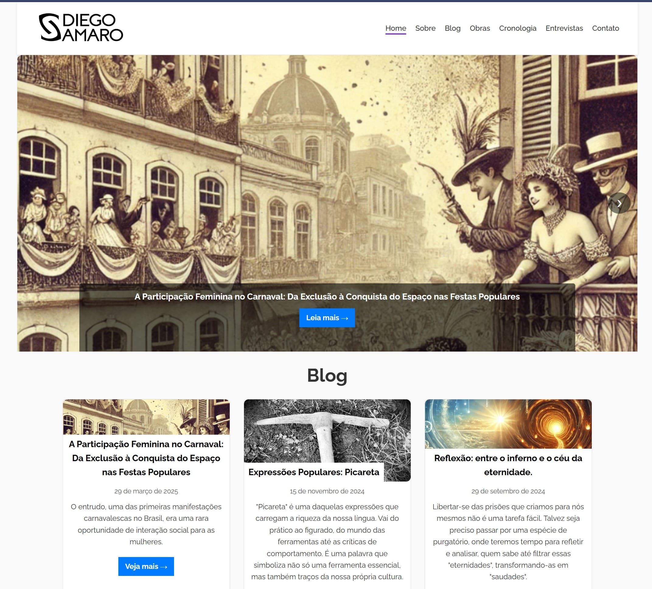 Preview do site diegoamaro.com